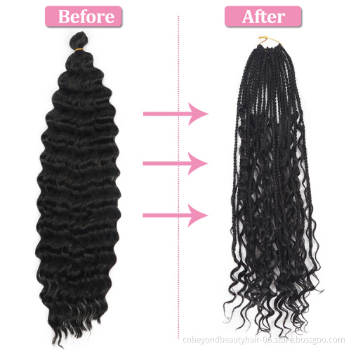 Blonde Pink Grey Synthetic Hair Extensions For Russian Blondes Women Deep Twist Braiding Hair Deep Wave Crochet Braids